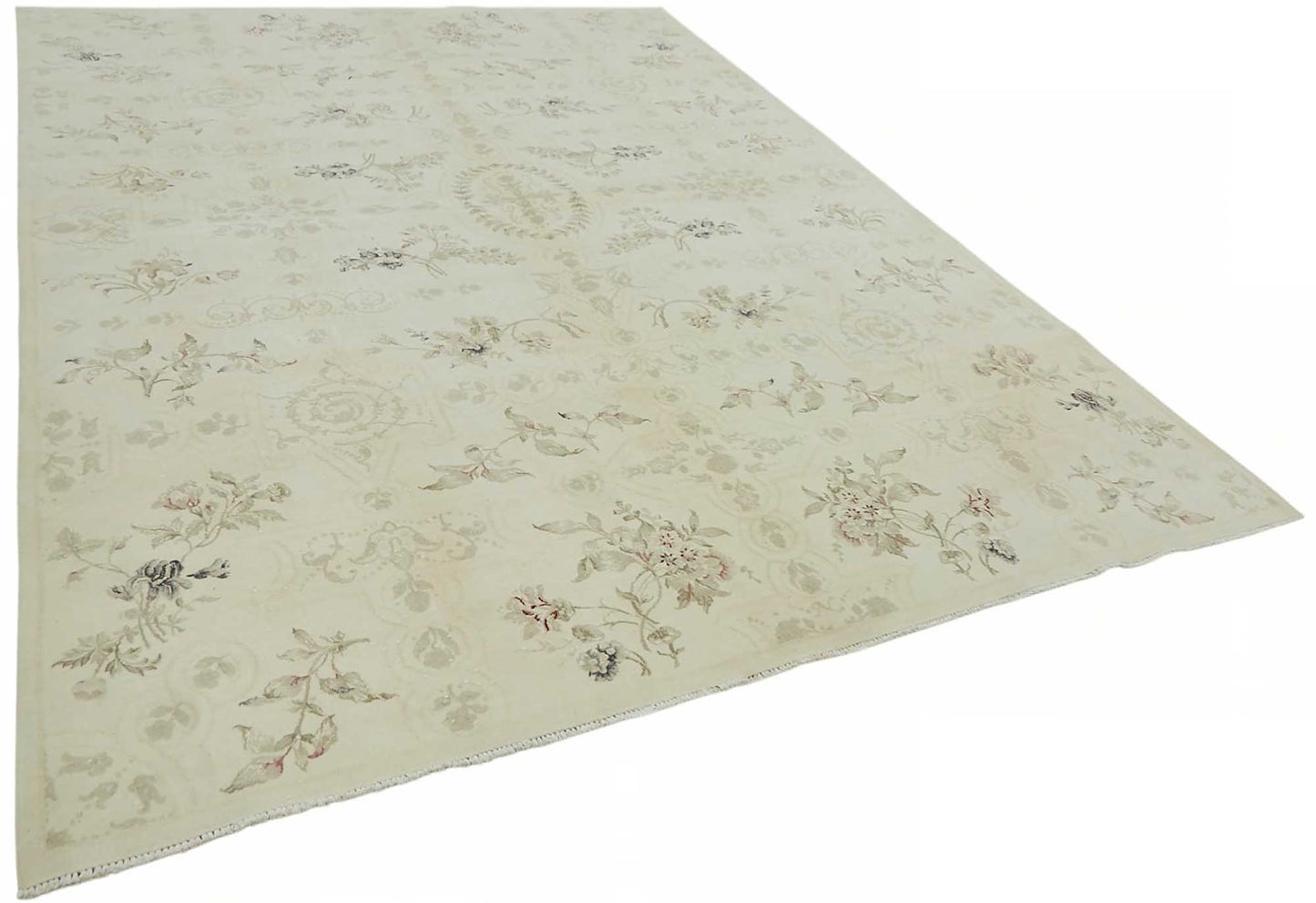 8x12 Beige Vintage Large Area Rug - 49219