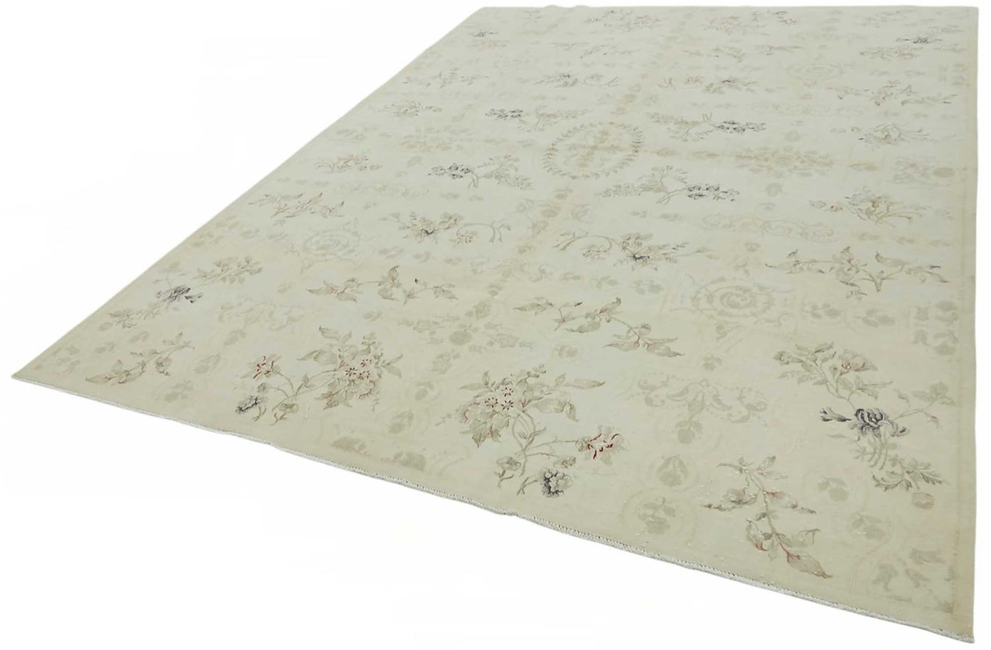 8x12 Beige Vintage Large Area Rug - 49219