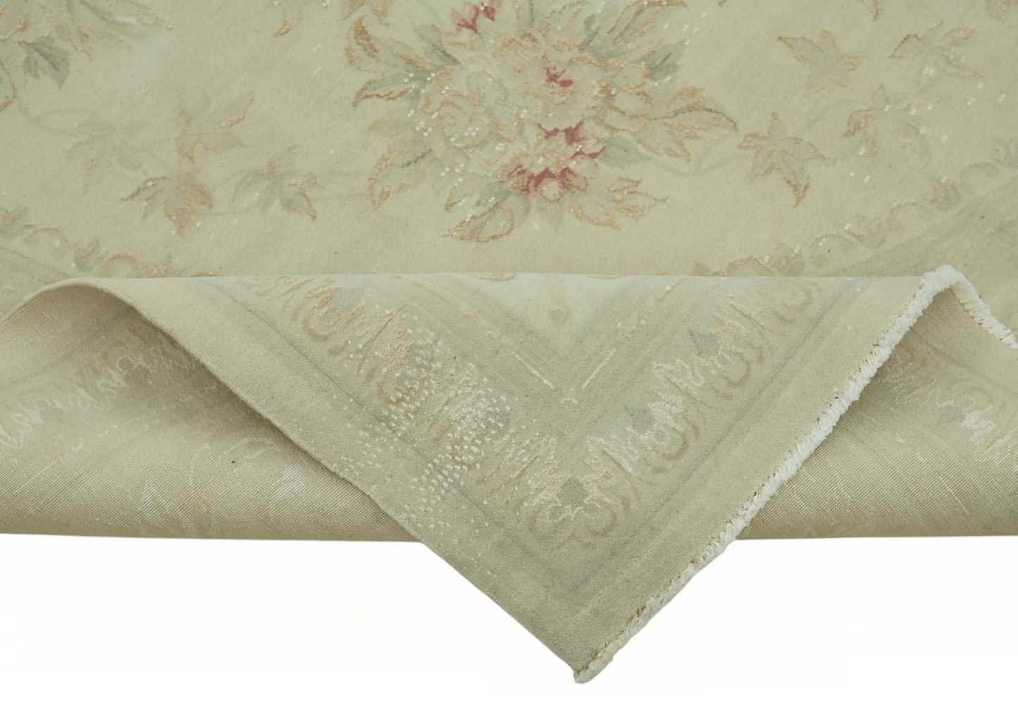 8x11 Beige Vintage Large Area Rug - 49220