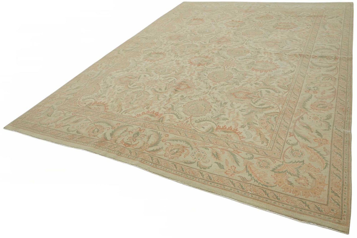 10x14 Beige Vintage Large Area Rug - 49221