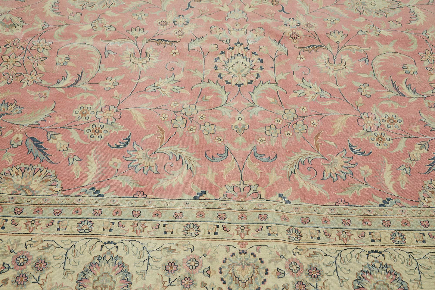 12x12 Beige Vintage Large Area Rug - 49224