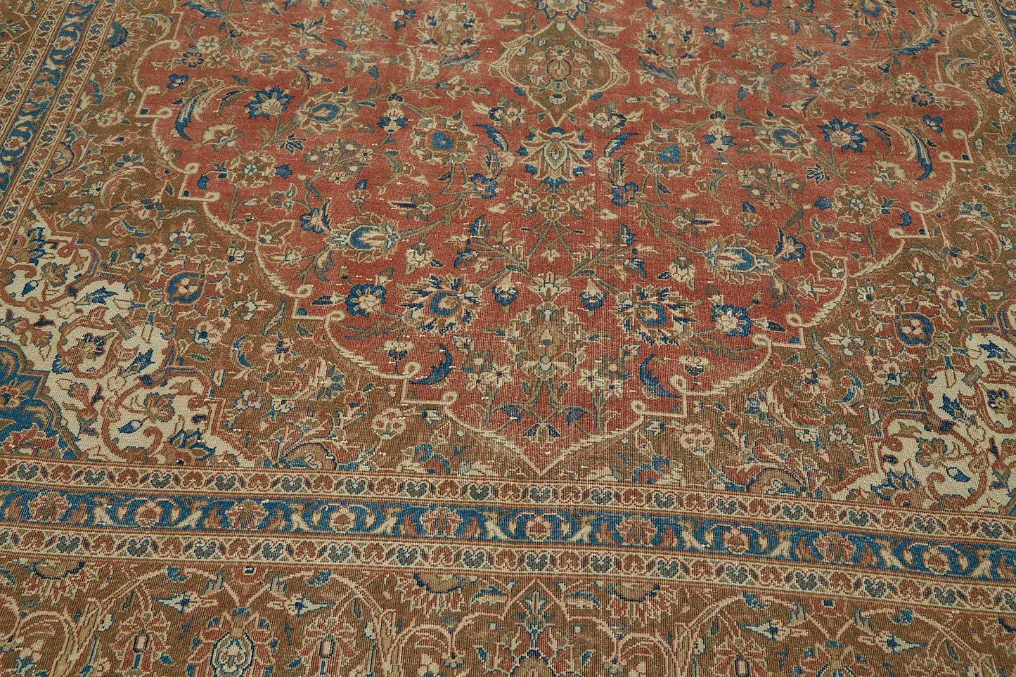 10x16 Beige Vintage Large Area Rug - 49225