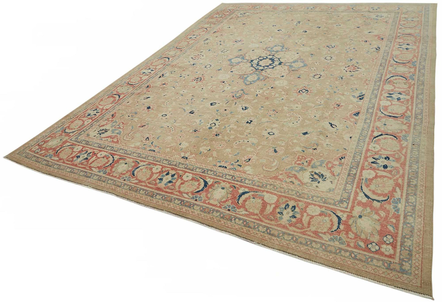 9x13 Beige Vintage Large Area Rug - 49228