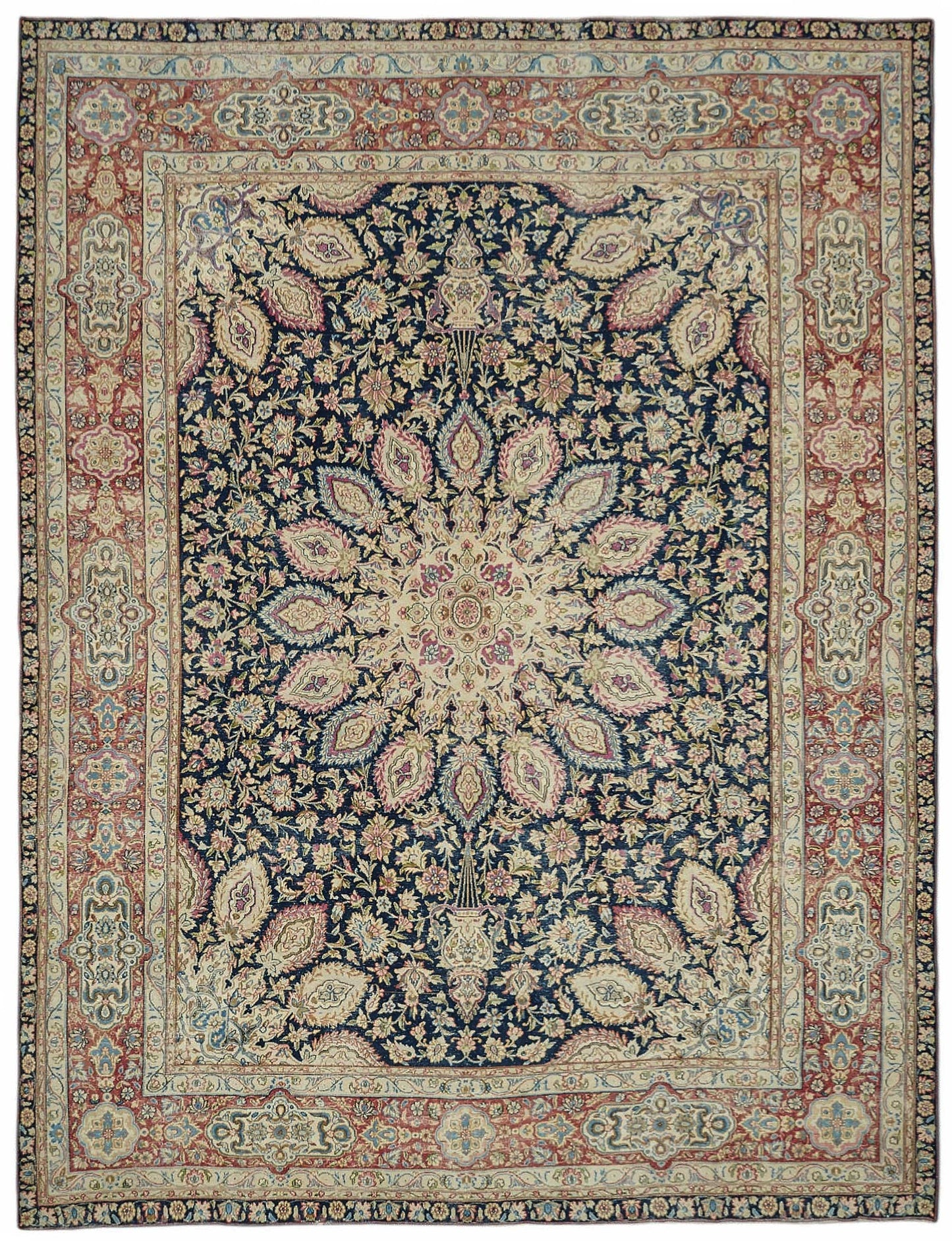 9x12 Beige Vintage Large Area Rug - 49229
