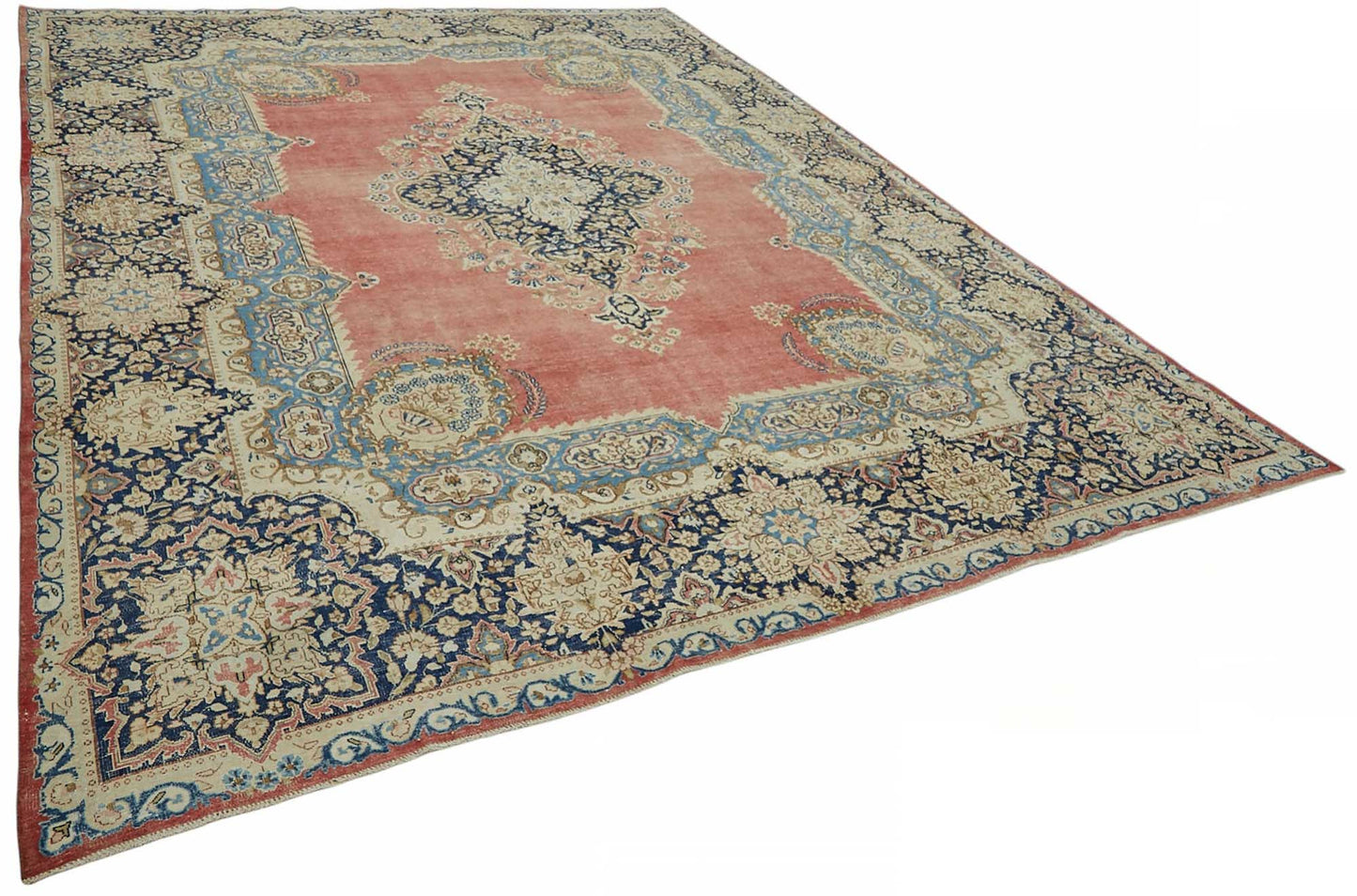 10x13 Beige Vintage Large Area Rug - 49232