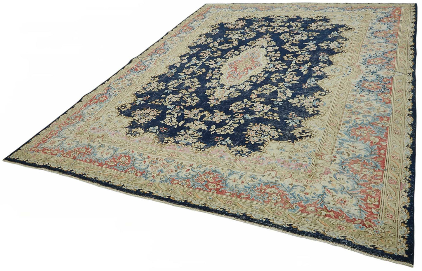 9x11 Beige Vintage Large Area Rug - 49234