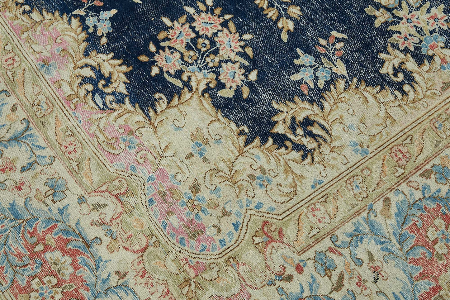 9x11 Beige Vintage Large Area Rug - 49234