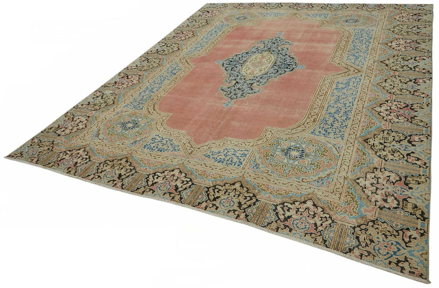 9x12 Beige Vintage Large Area Rug - 49237