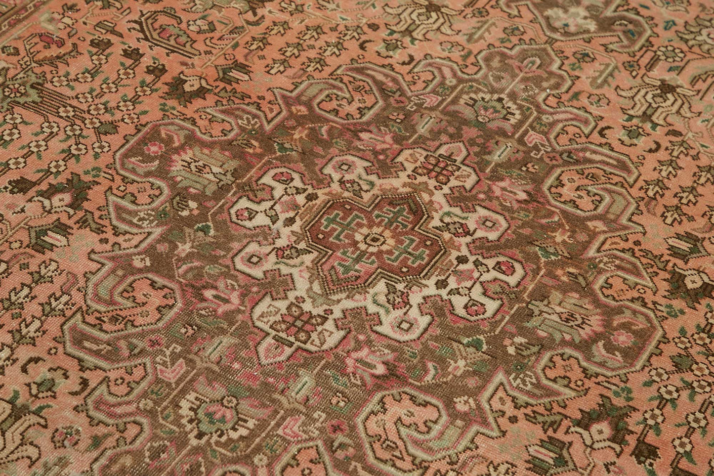 6x10 Beige Vintage Large Area Rug - 49238