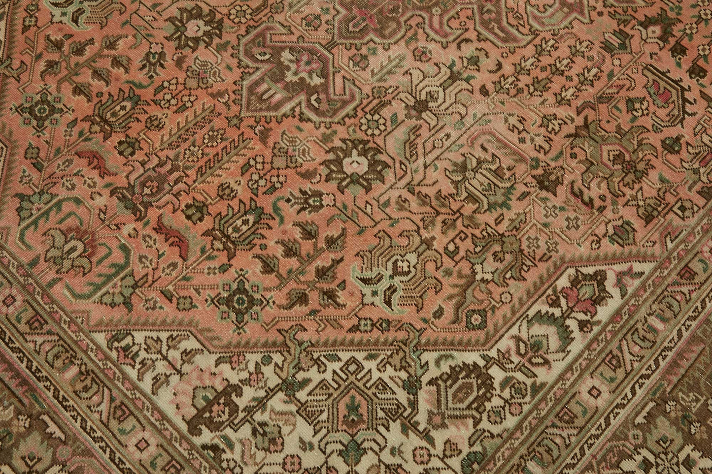 6x10 Beige Vintage Large Area Rug - 49238