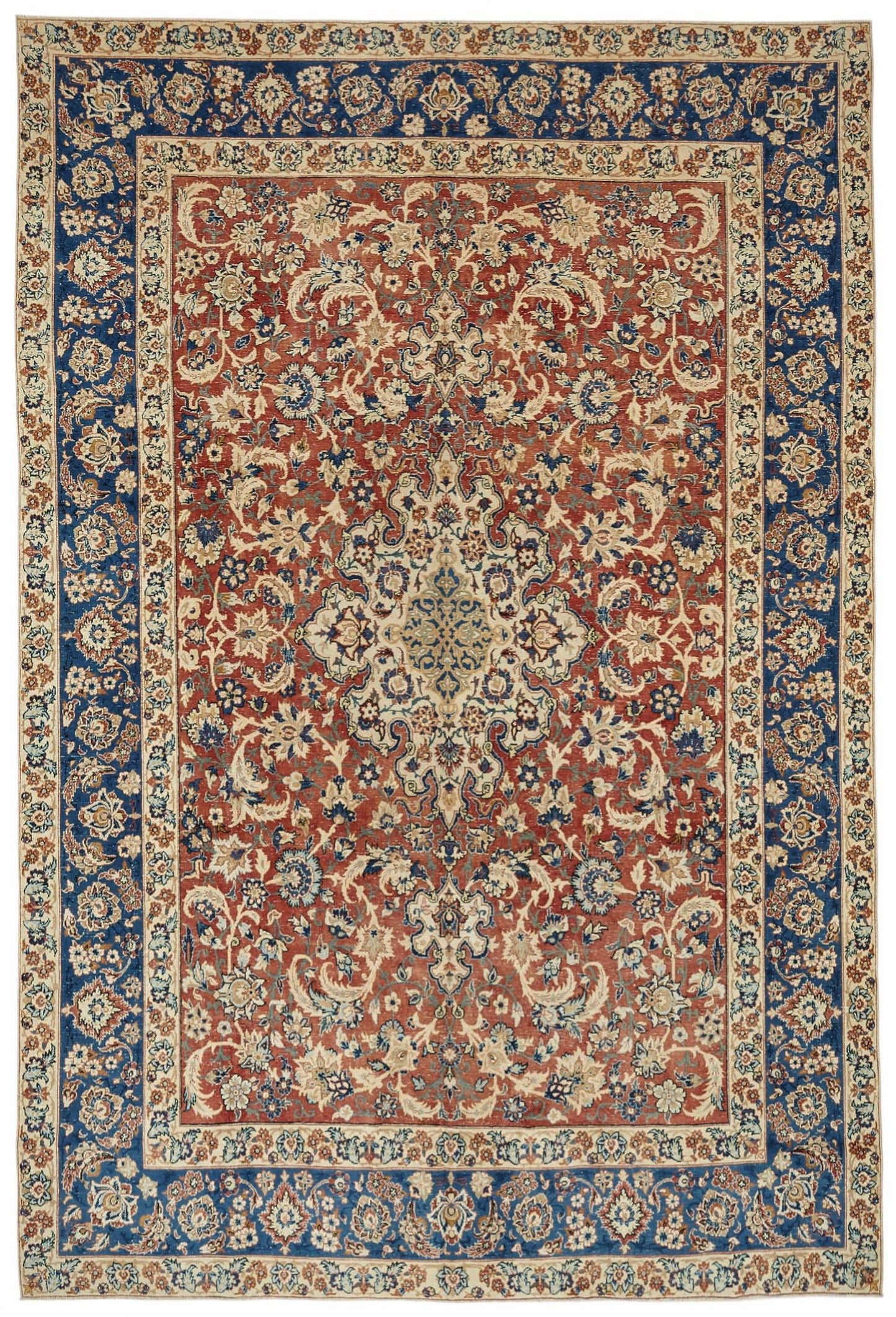 8x12 Beige Vintage Large Area Rug - 49244