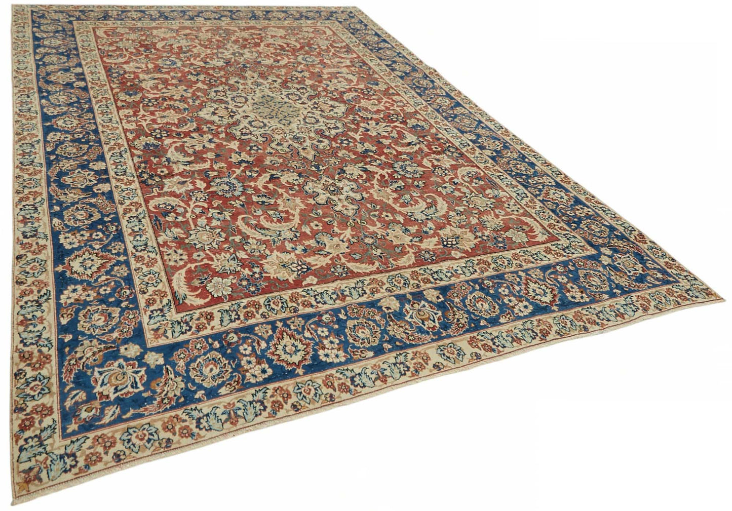 8x12 Beige Vintage Large Area Rug - 49244