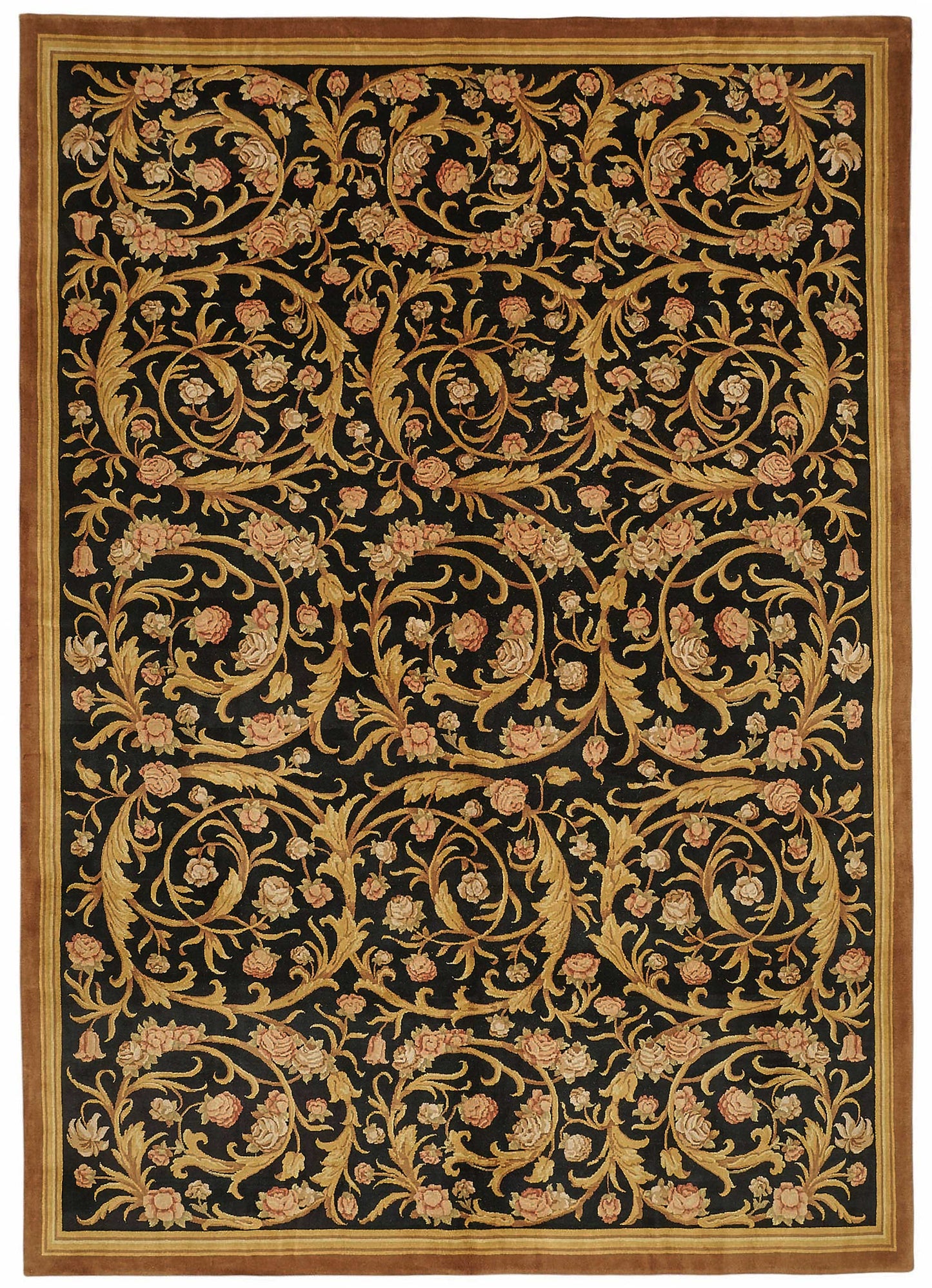9x13 Hand-Knotted Wool Oushak Rug - 49247