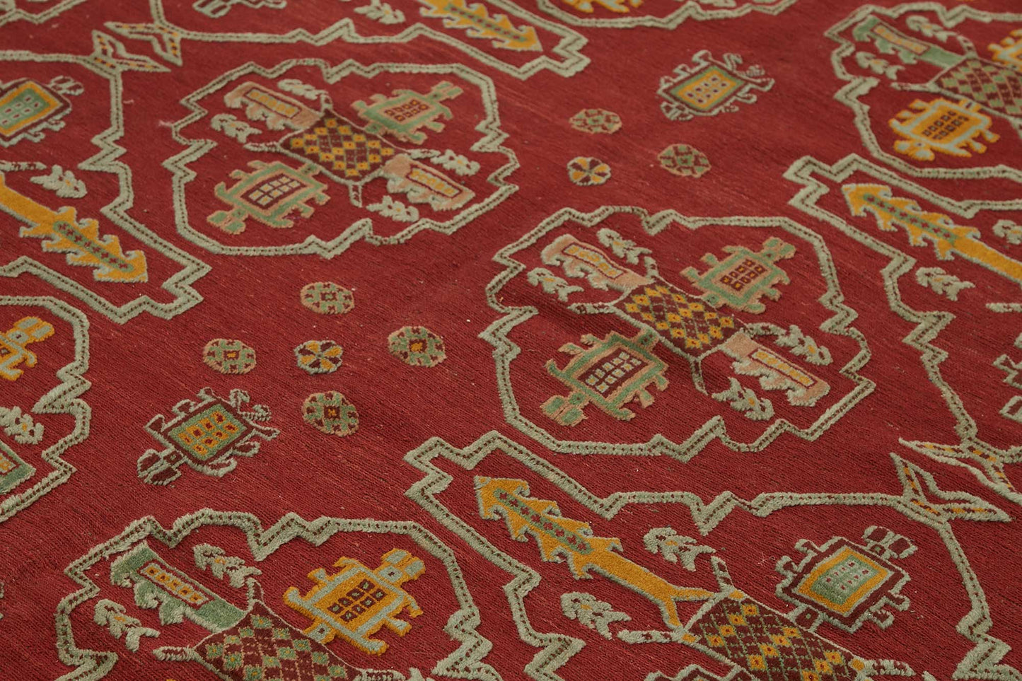 8x9 Hand-Knotted Wool Oushak Rug - 49273