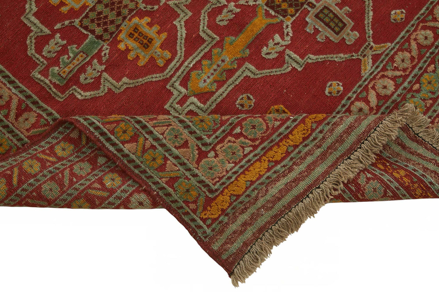 8x9 Hand-Knotted Wool Oushak Rug - 49273