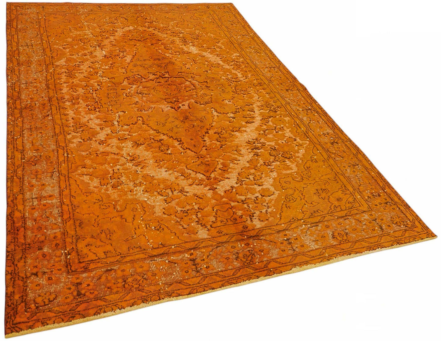 5x8 Orange Over-dyed Rug - 49301