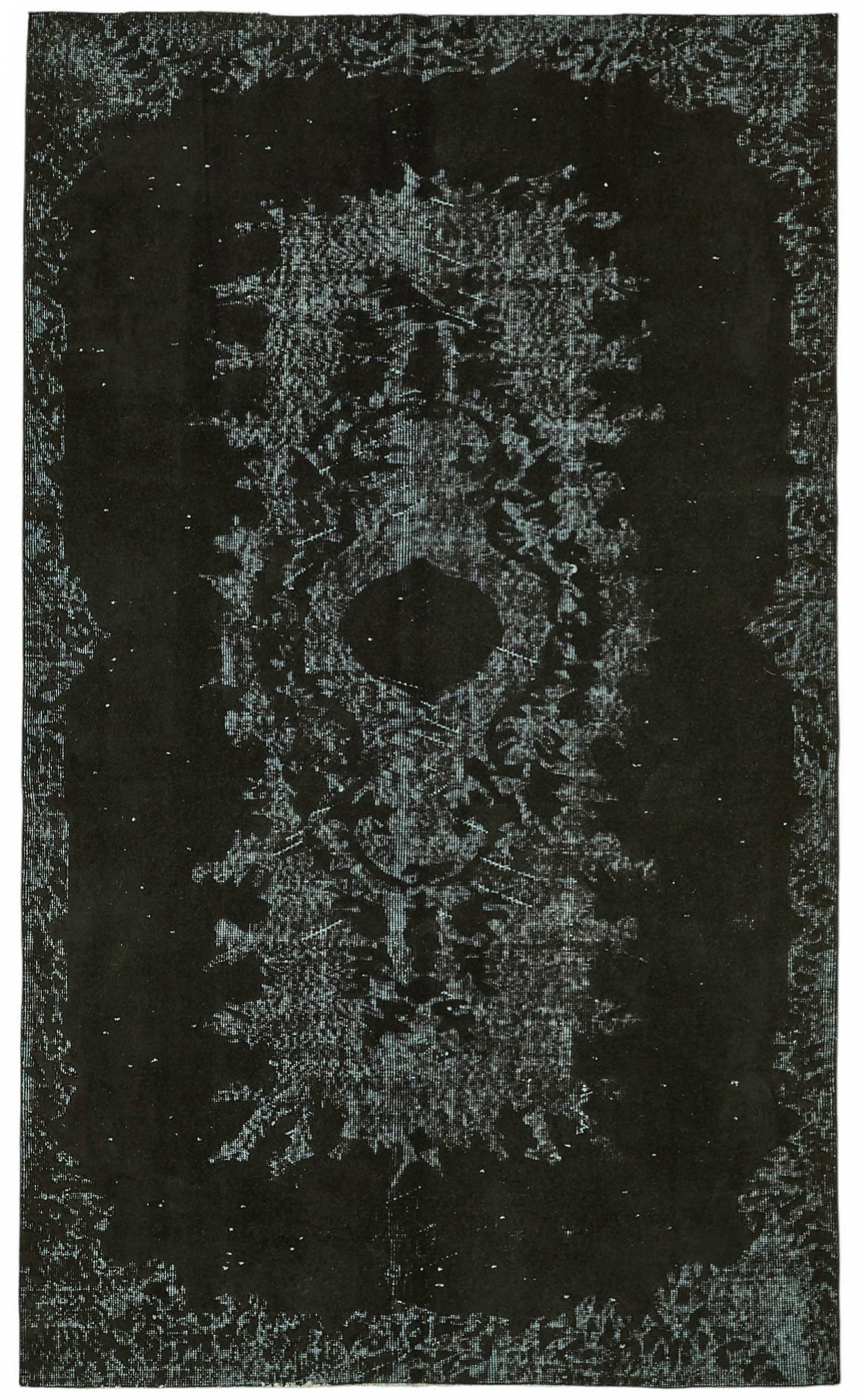 5x9 Black Over-dyed Rug - 49305