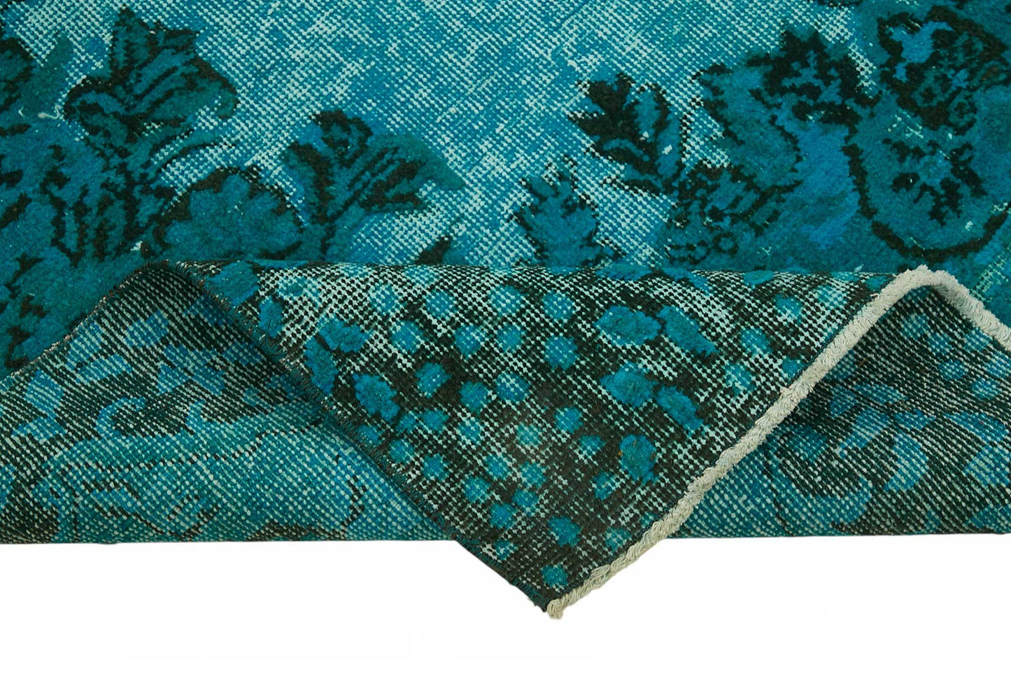 5x10 Turquoise Over-dyed Rug - 49308