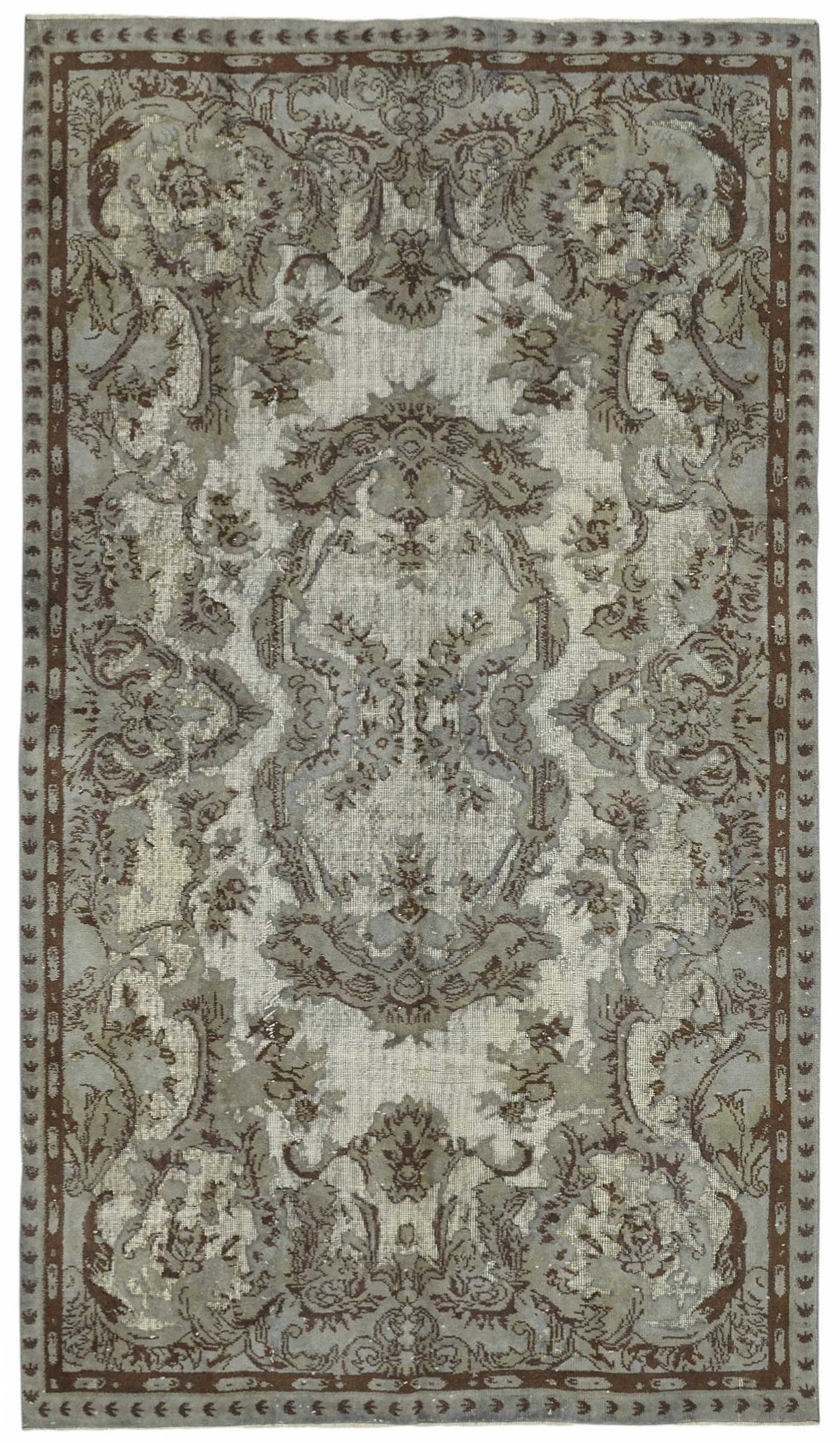 5x9 Grey Over-dyed Rug - 49326