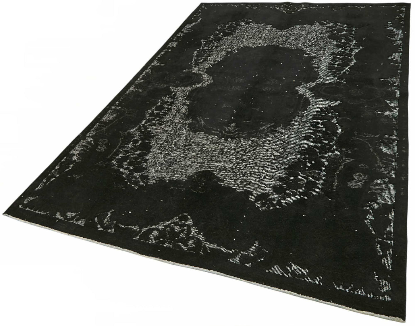 5x9 Black Over-dyed Rug - 49345