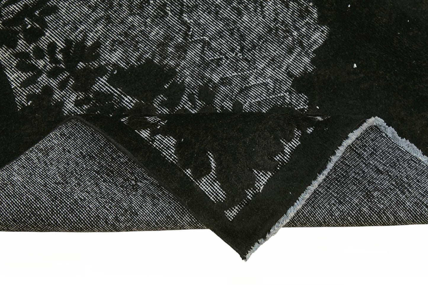 5x9 Black Over-dyed Rug - 49345