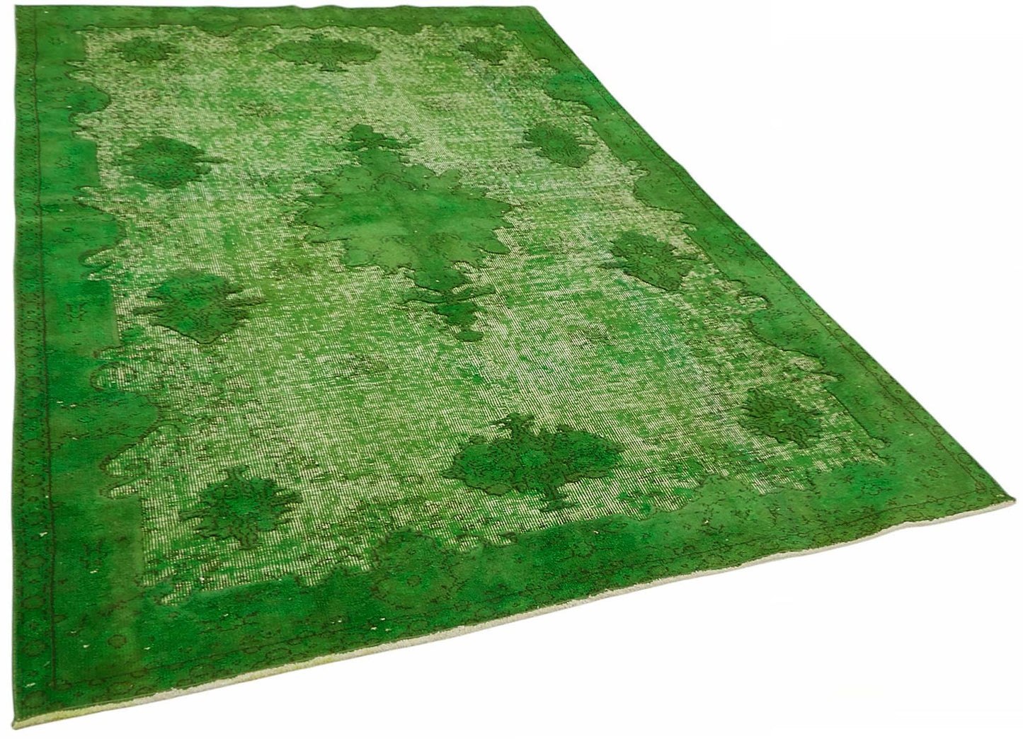 6x9 Green Over-dyed Rug - 49347