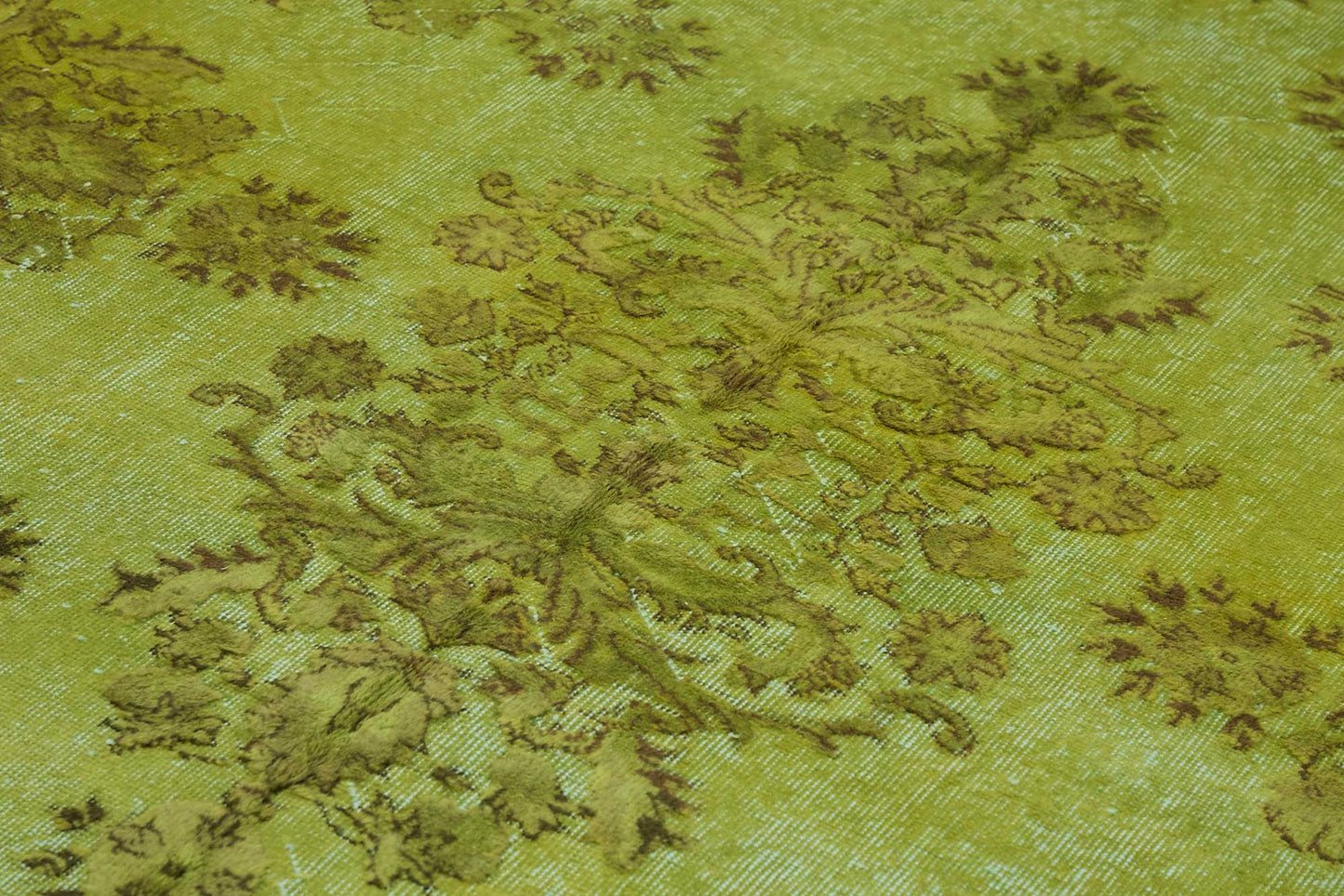 7x10 Green Over-dyed Rug - 49351
