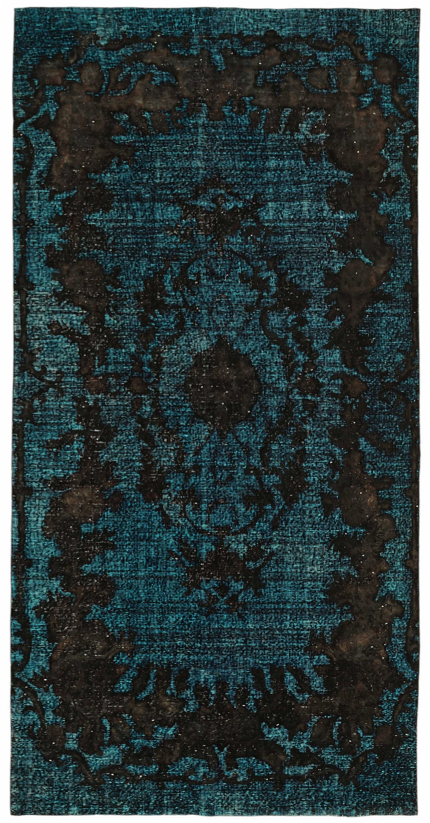 5x11 Black Over-dyed Rug - 49356