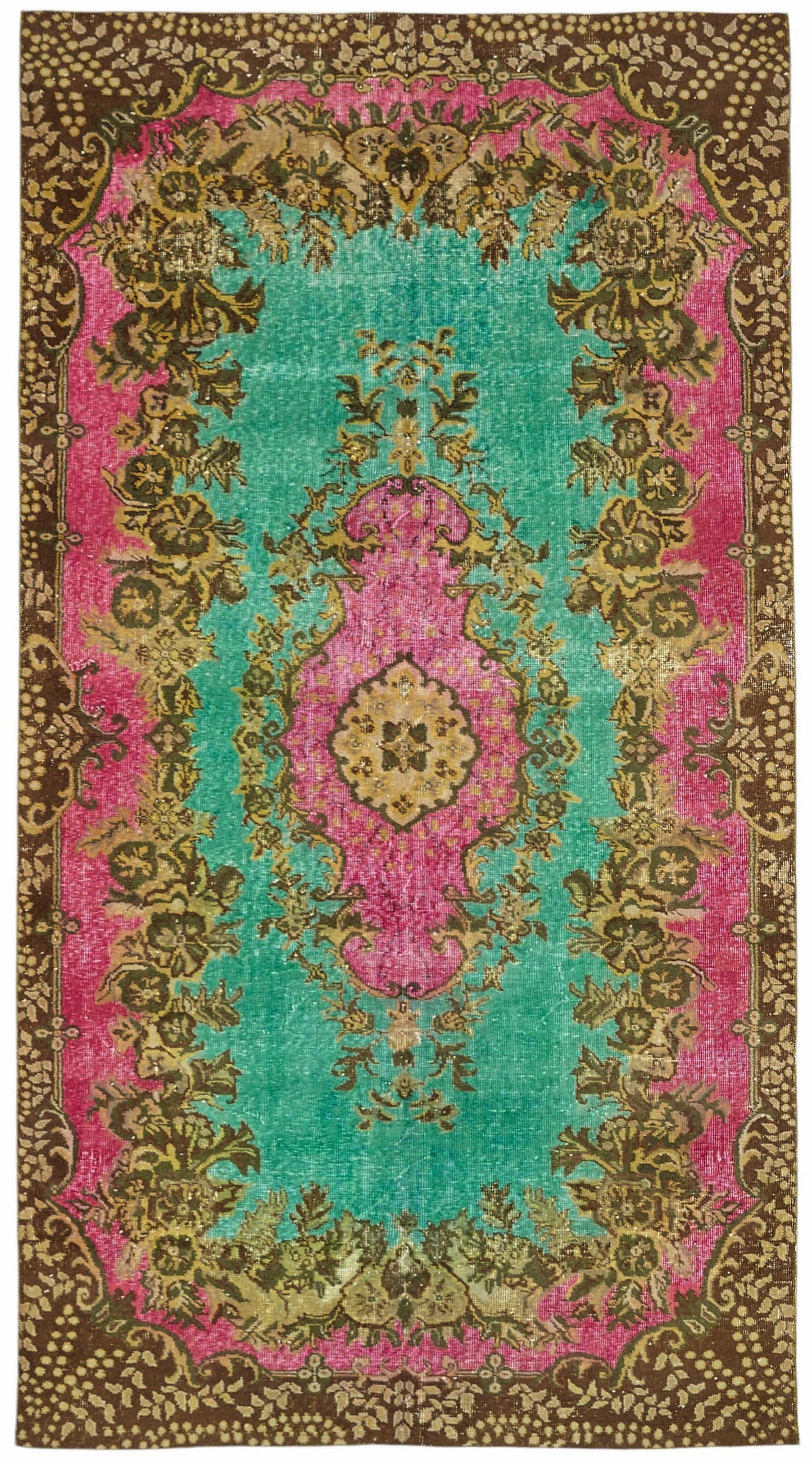 6x10 Multicolor Over-dyed Rug - 49357