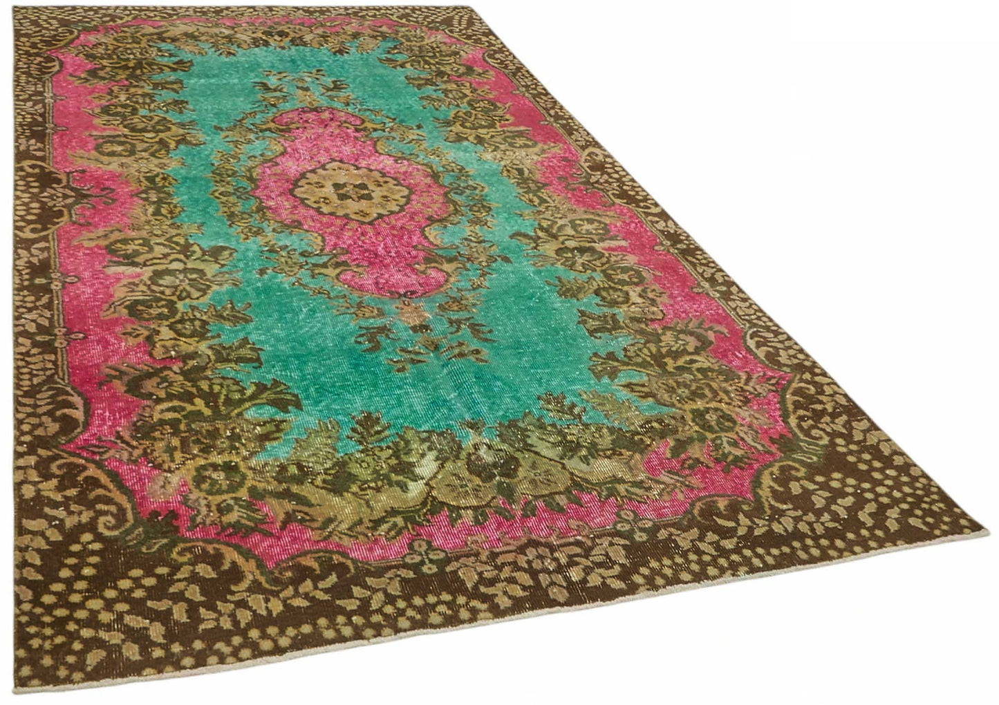 6x10 Multicolor Over-dyed Rug - 49357