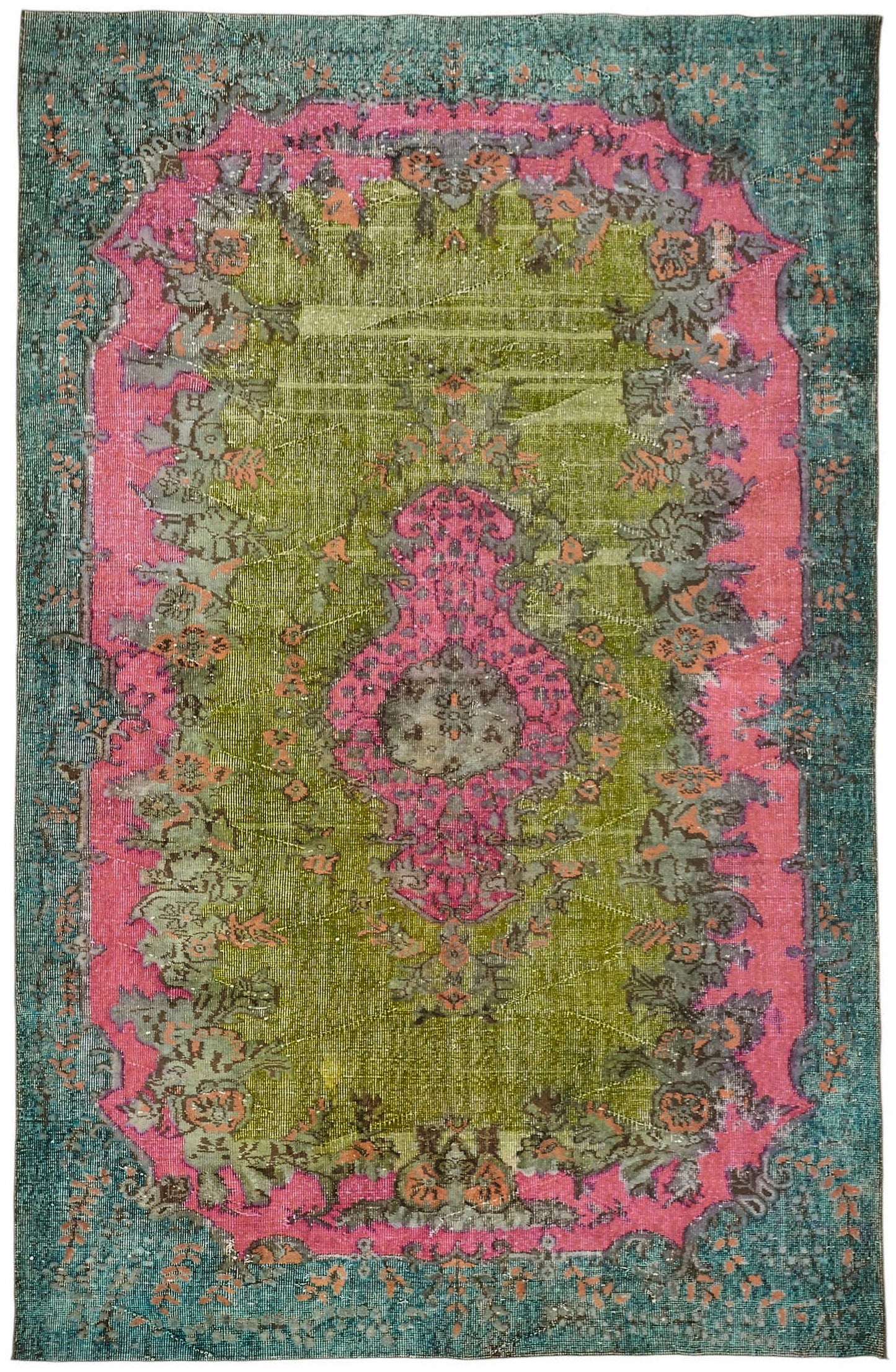 6x9 Multicolor Over-dyed Rug - 49363