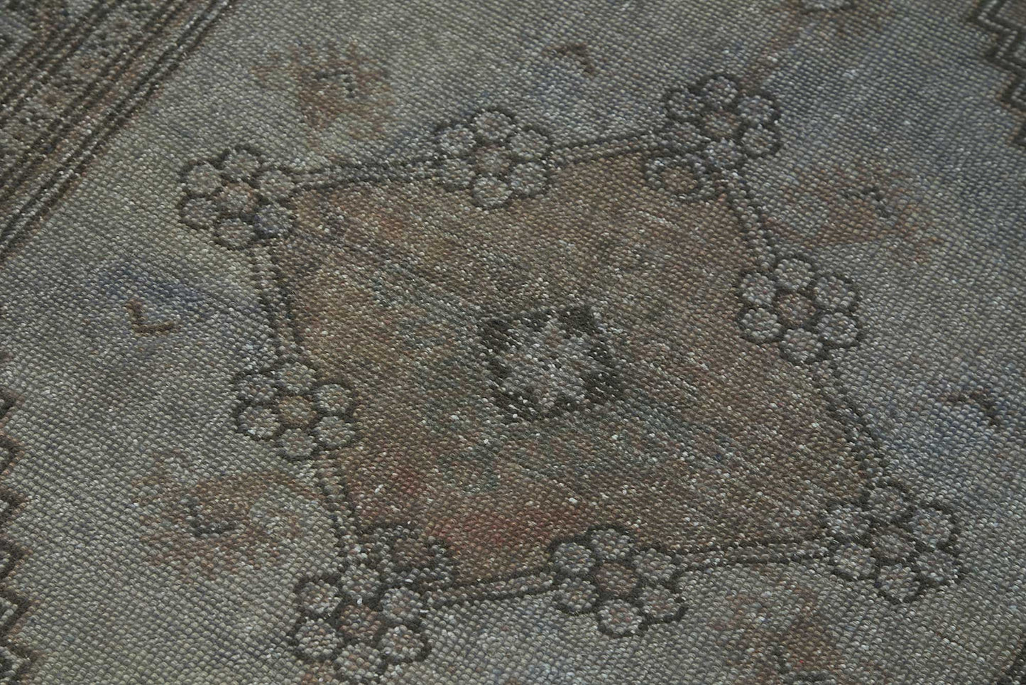 3x4 Grey Vintage Anatolian Rug - 49374