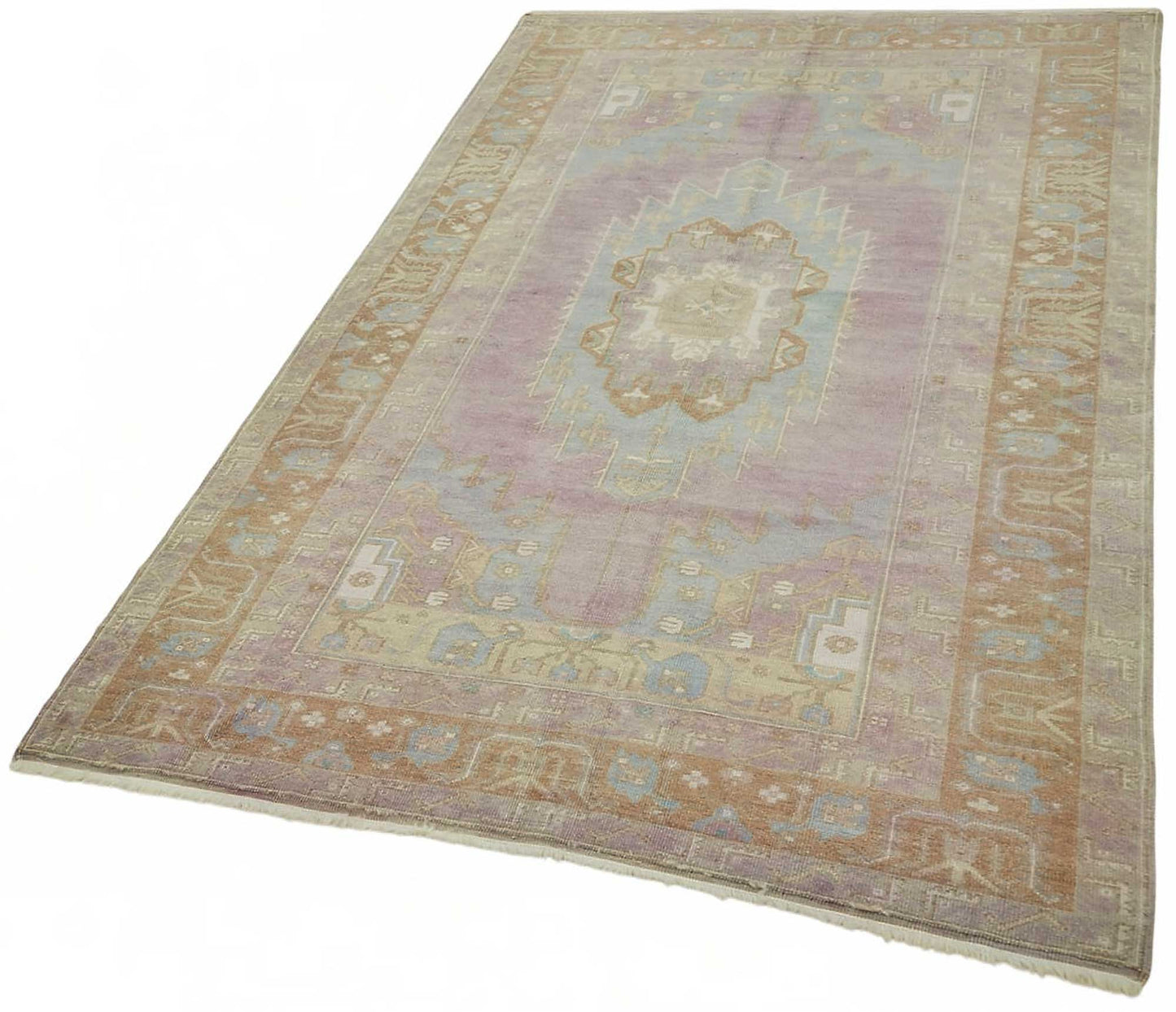4x7 Purple Vintage Anatolian Rug - 49375