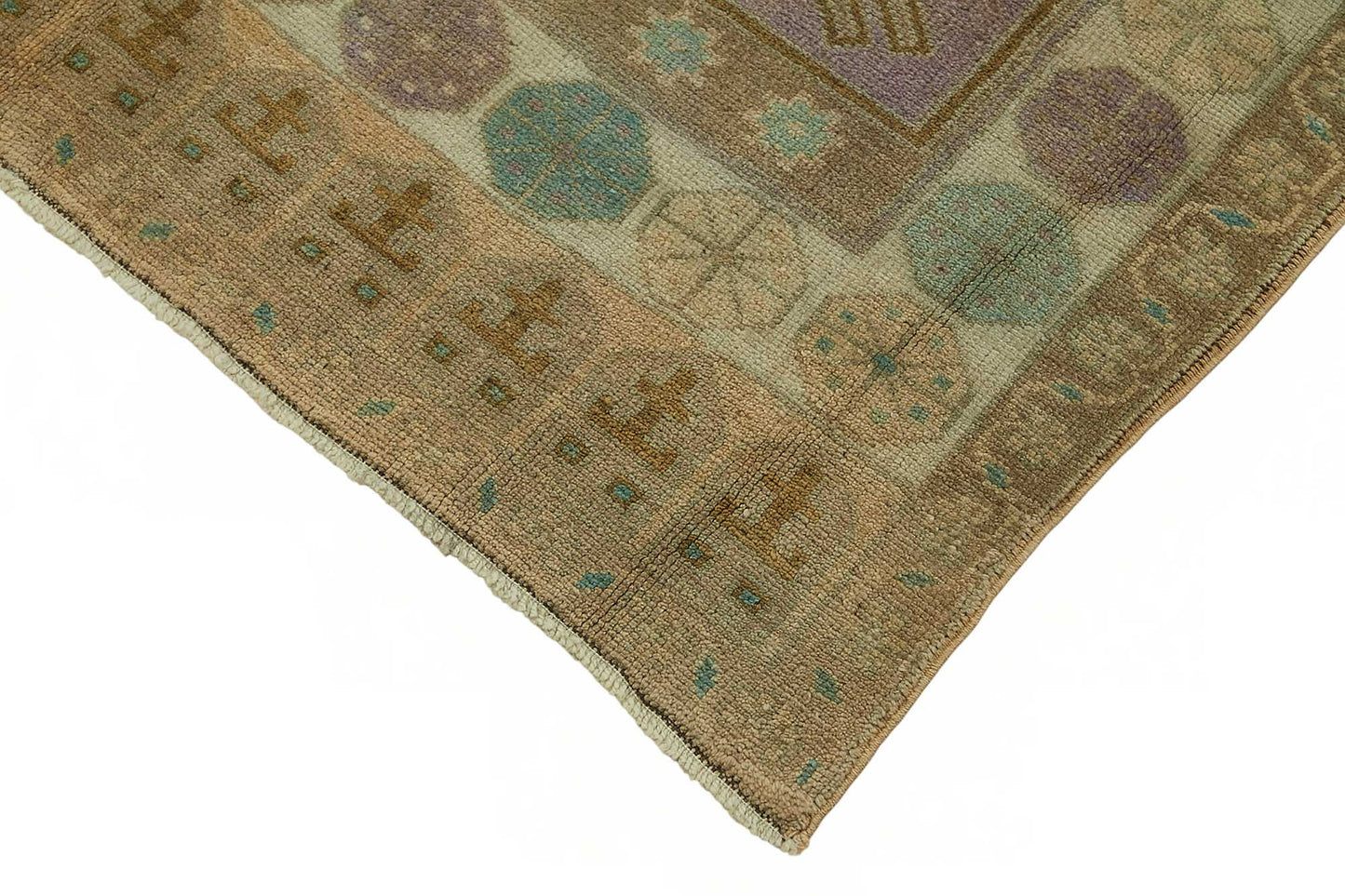 5x8 Beige Vintage Anatolian Rug - 49376
