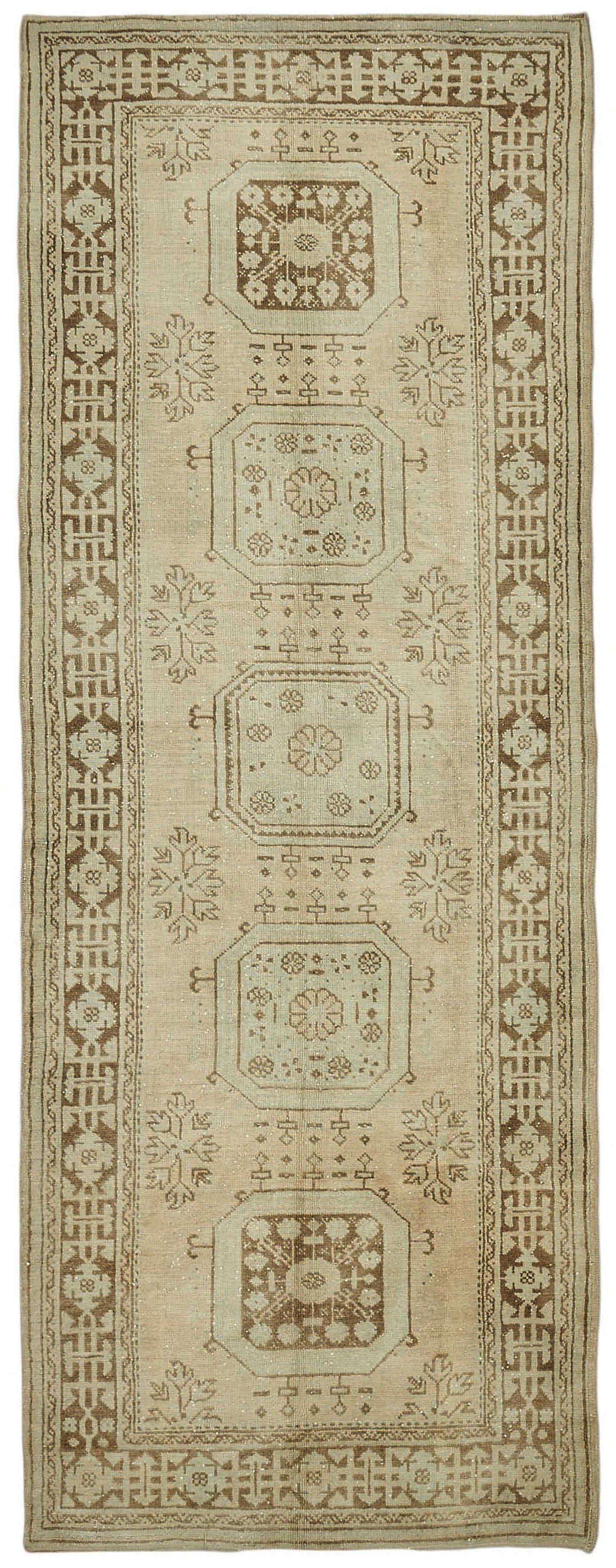 4x12 Beige Vintage Anatolian Rug - 49378