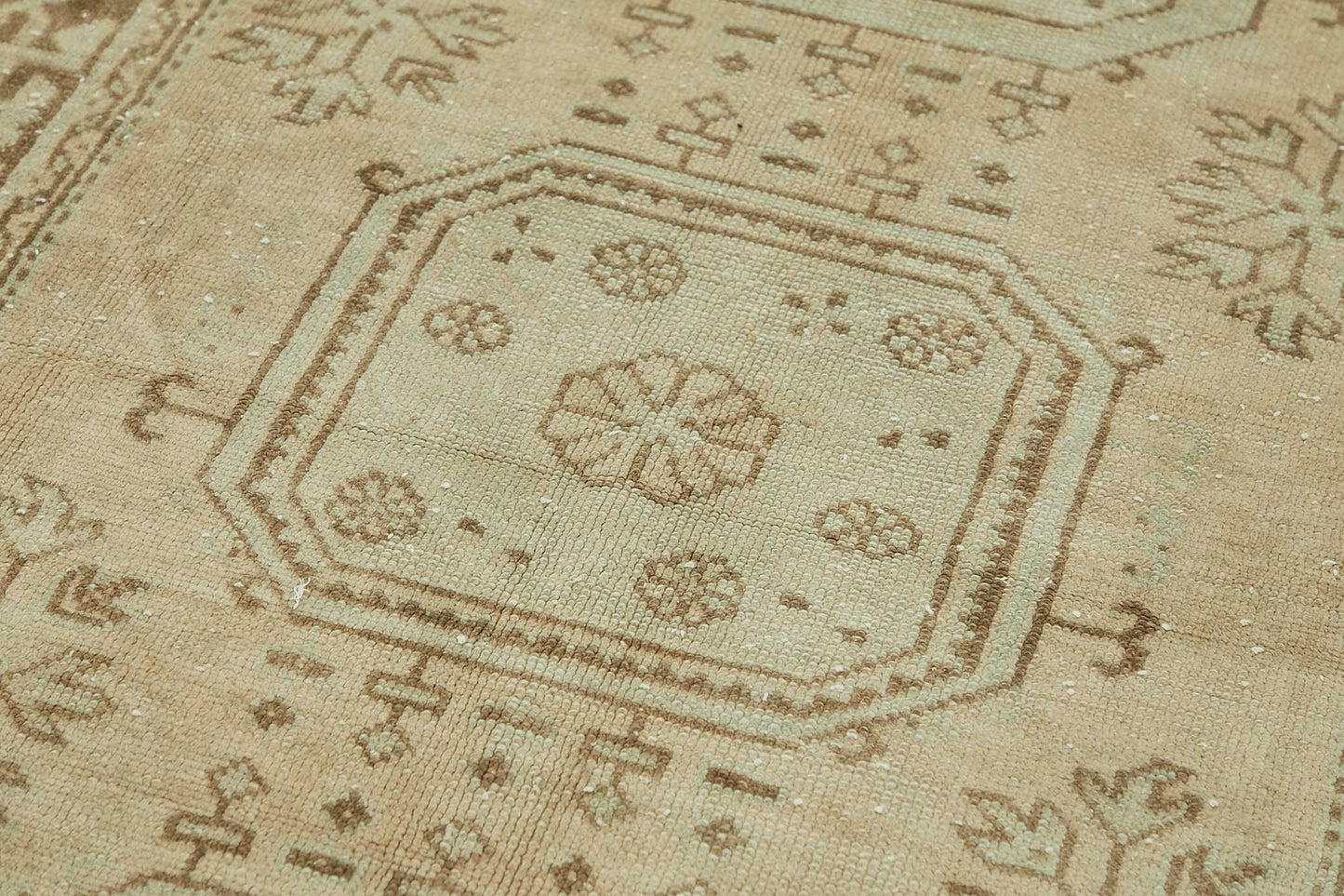 4x12 Beige Vintage Anatolian Rug - 49378