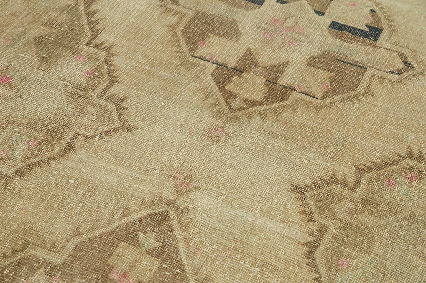 4x11 Beige Vintage Anatolian Rug - 49380