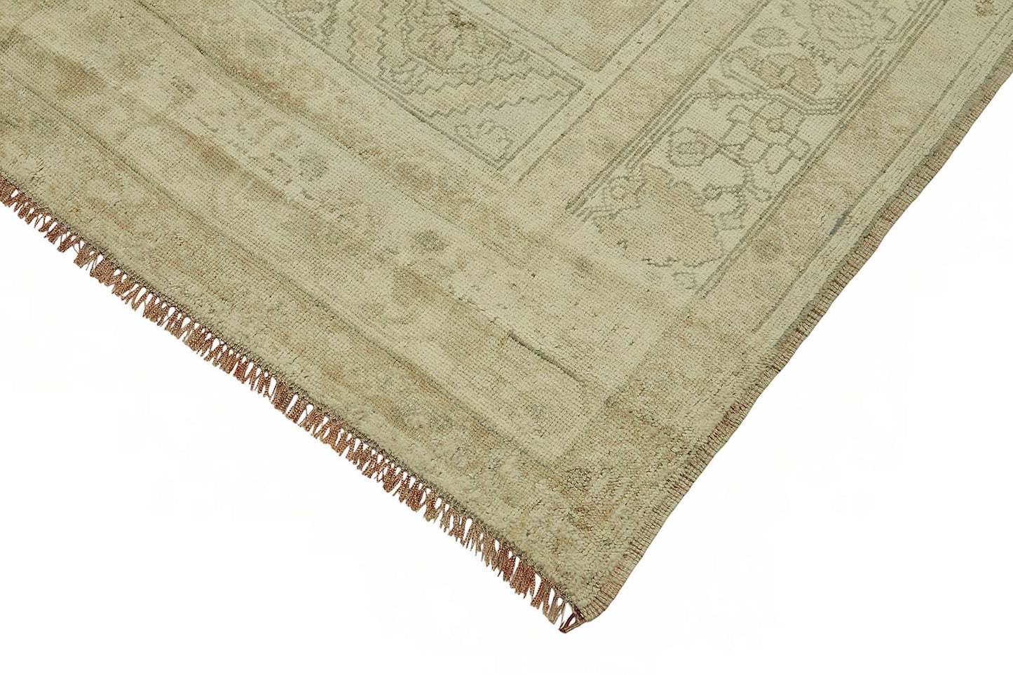 6x9 Beige Vintage Anatolian Rug - 49382
