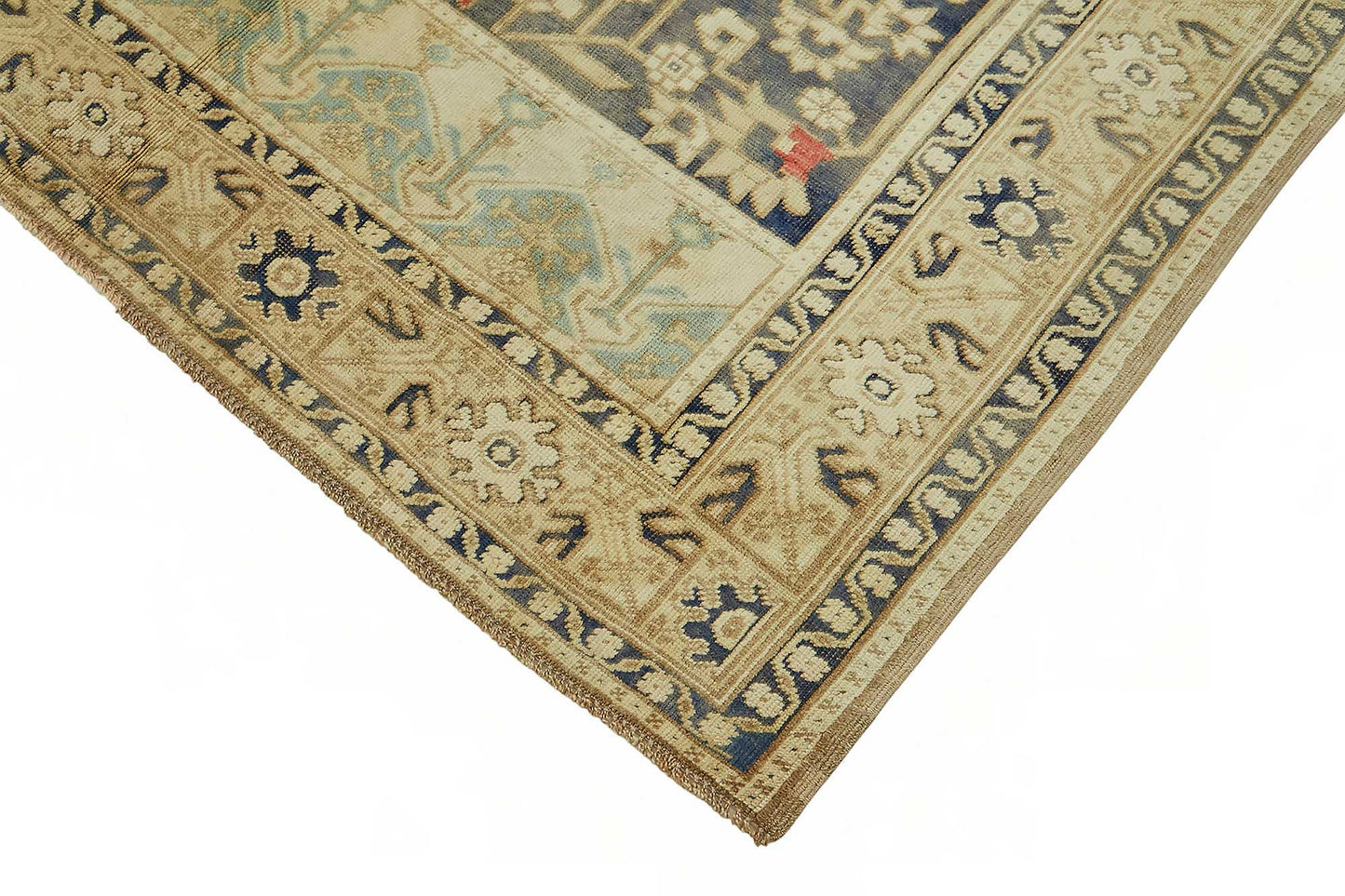 6x9 Beige Vintage Anatolian Rug - 49383