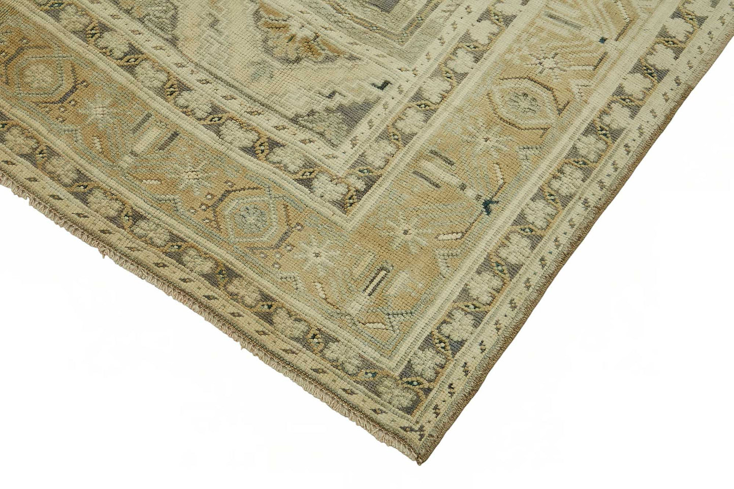 6x10 Beige Vintage Anatolian Rug - 49384