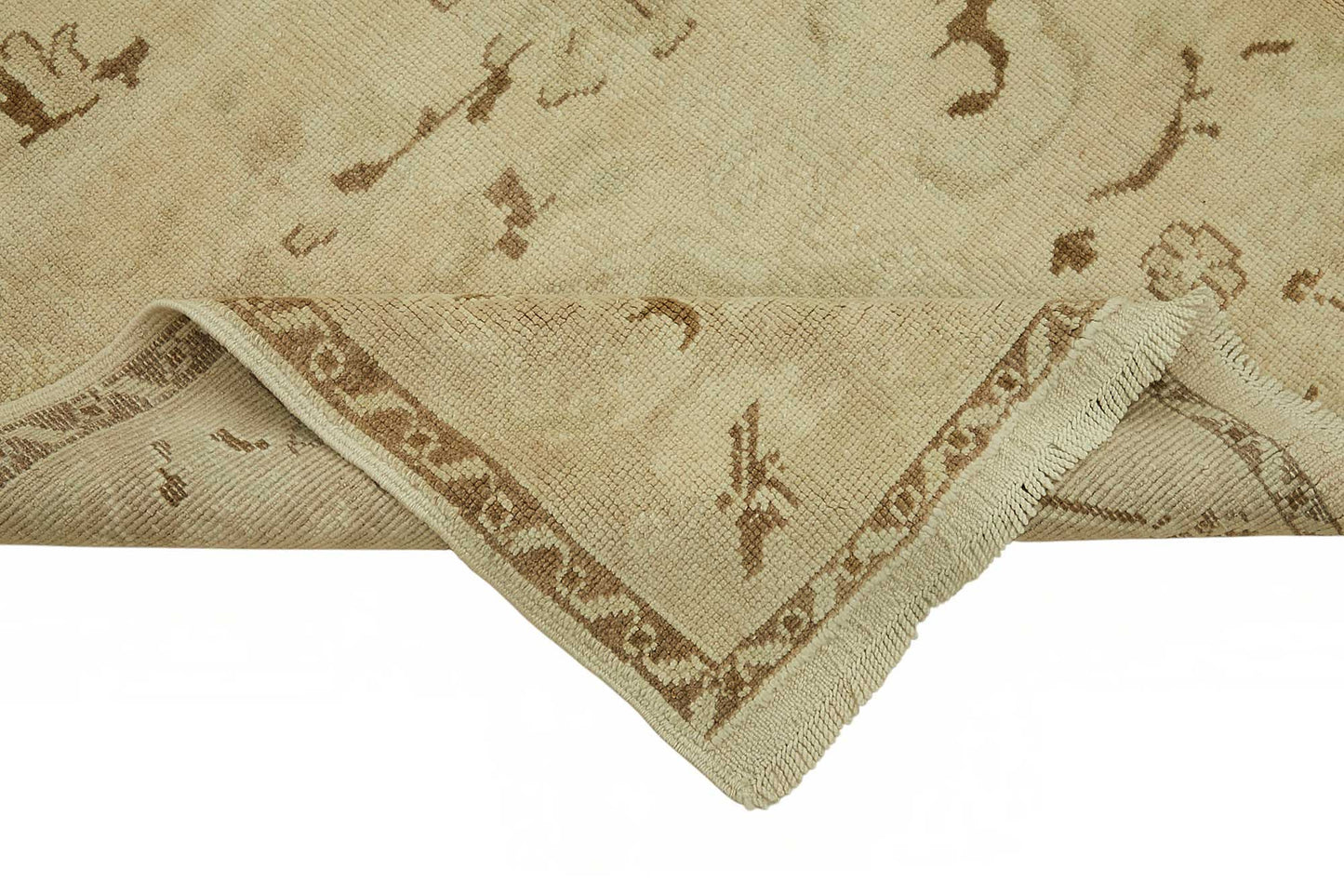 6x9 Beige Vintage Anatolian Rug - 49388