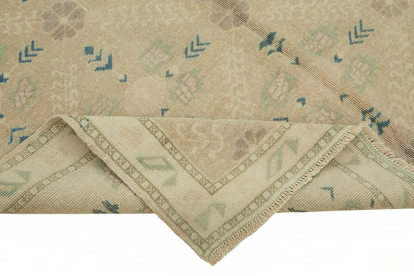 5x9 Beige Vintage Anatolian Rug - 49400