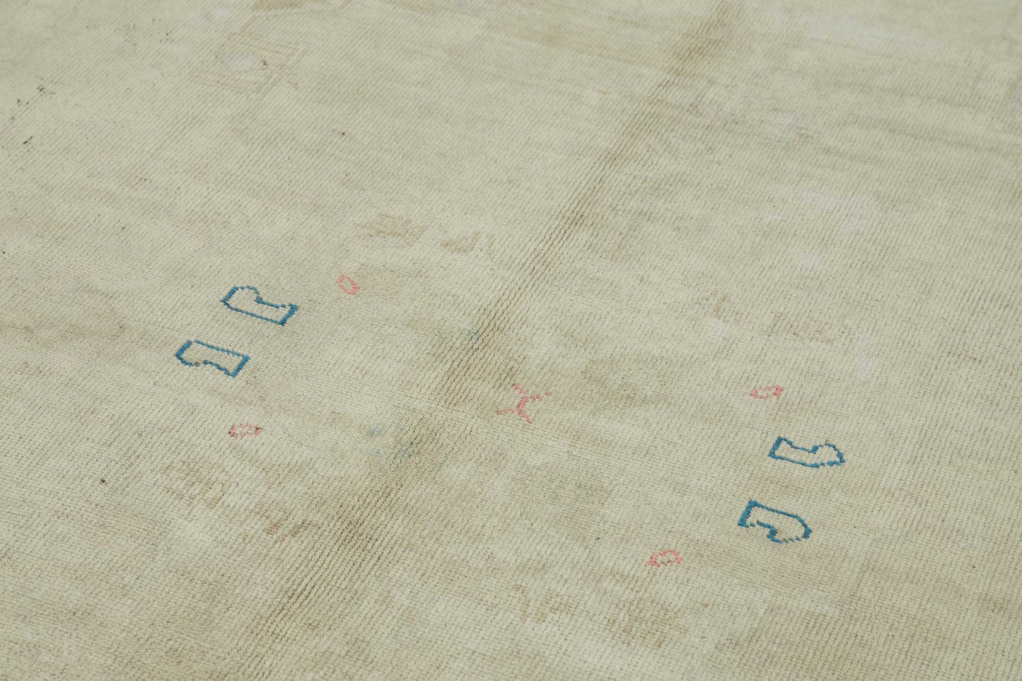 5x11 Beige Vintage Anatolian Rug - 49414
