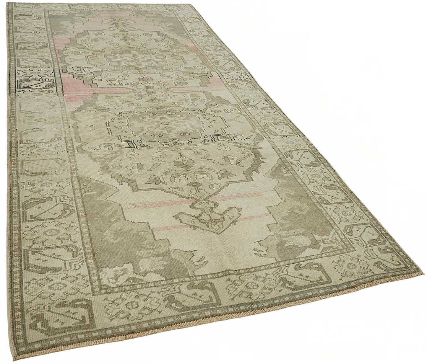 5x11 Beige Vintage Anatolian Rug - 49429