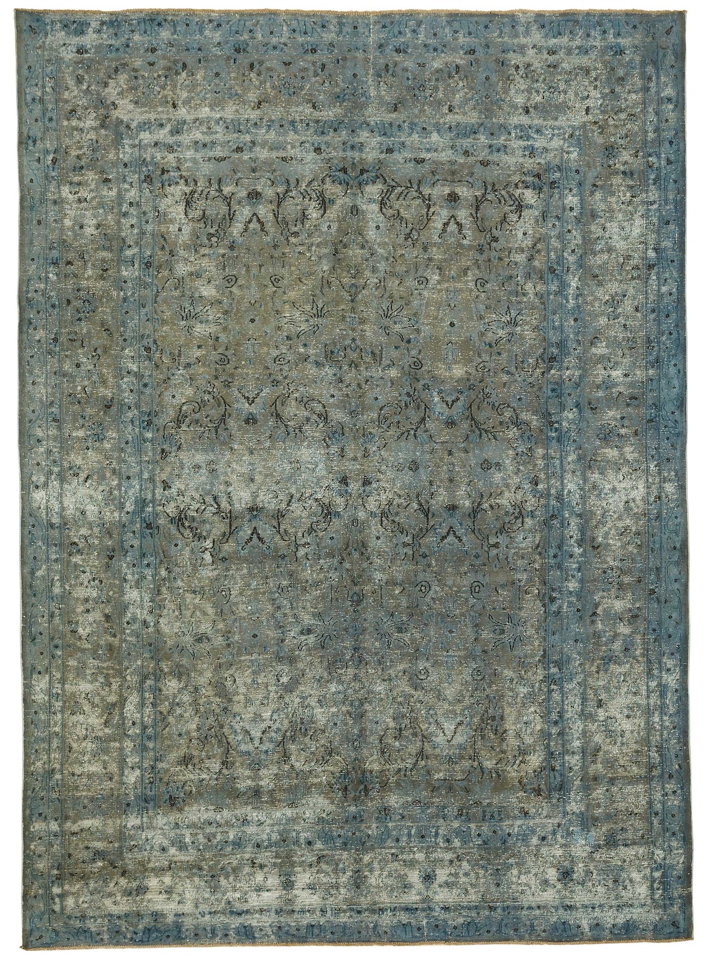7x10 Blue Overdyed Area Rug - 49436