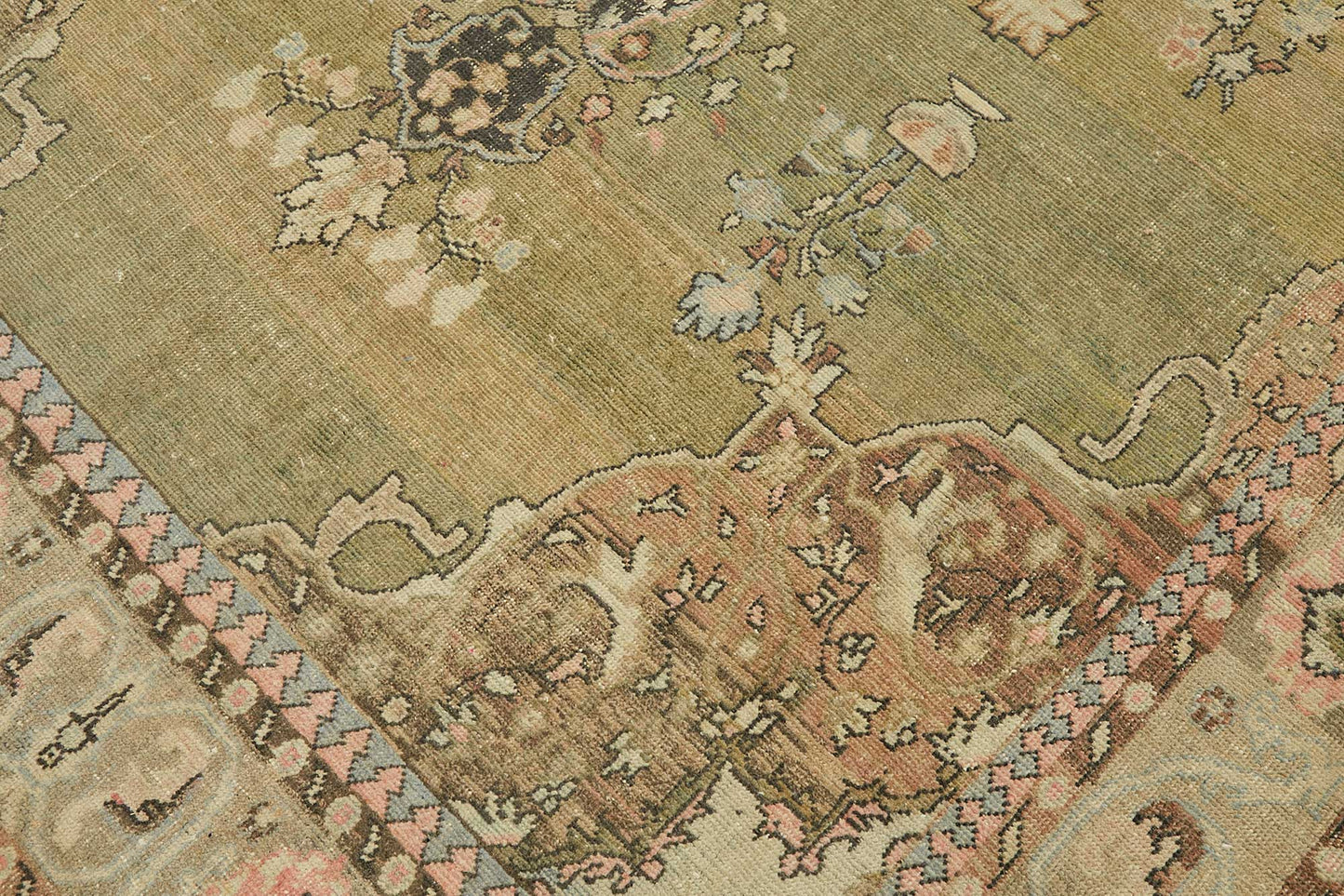 7x10 Beige Vintage Large Area Rug - 49439