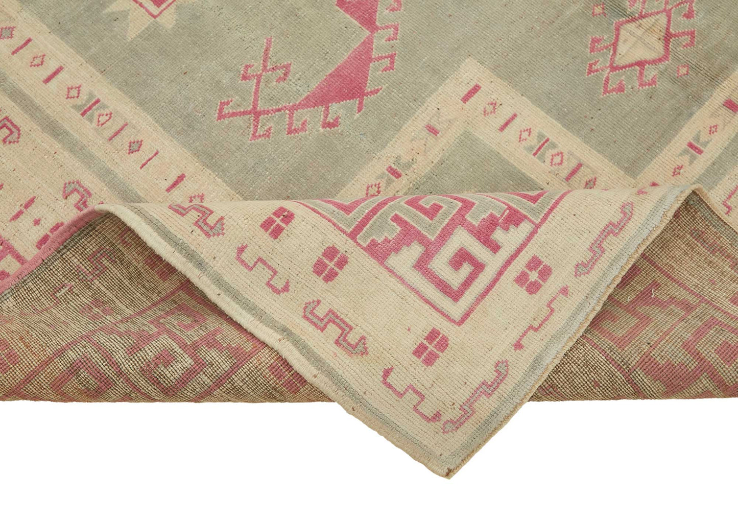 7x10 Beige Vintage Large Area Rug - 49441