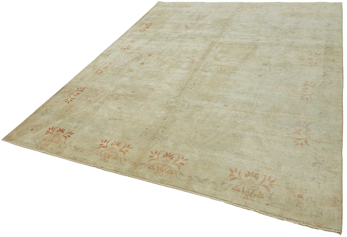 8x10 Beige Vintage Large Area Rug - 49442