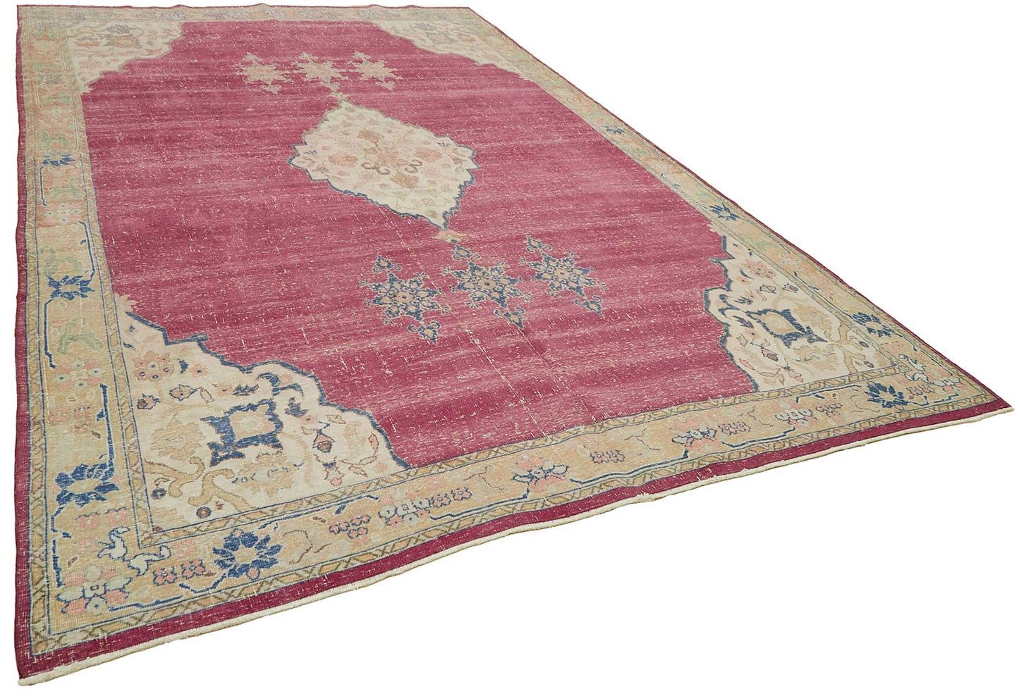 8x14 Beige Vintage Large Area Rug - 49443