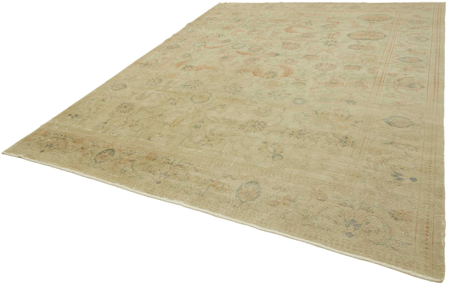 10x13 Beige Vintage Large Area Rug - 49445